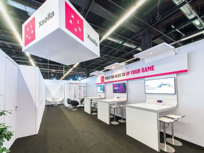 Xsolla open meeting area at gamescom Cologne 2018