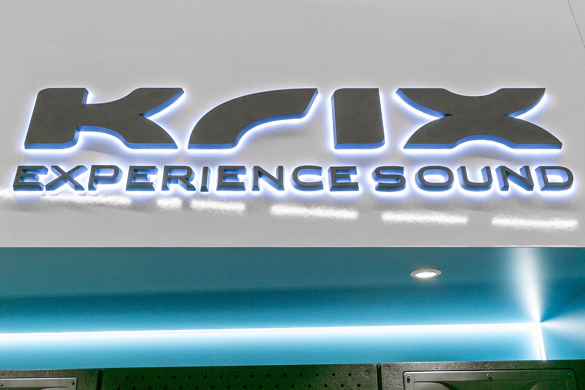 Krix logo backlit