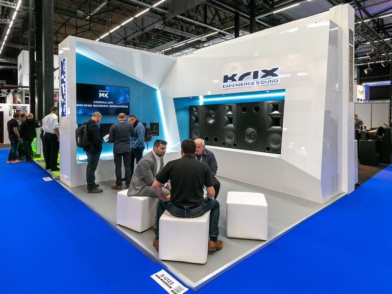 Krix booth at ISE Amsterdam 2020