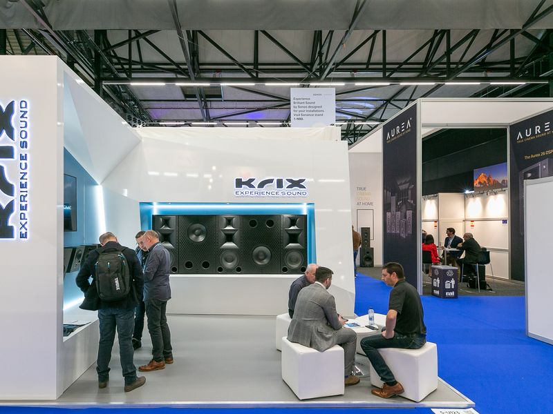 Krix booth at ISE Amsterdam 2020