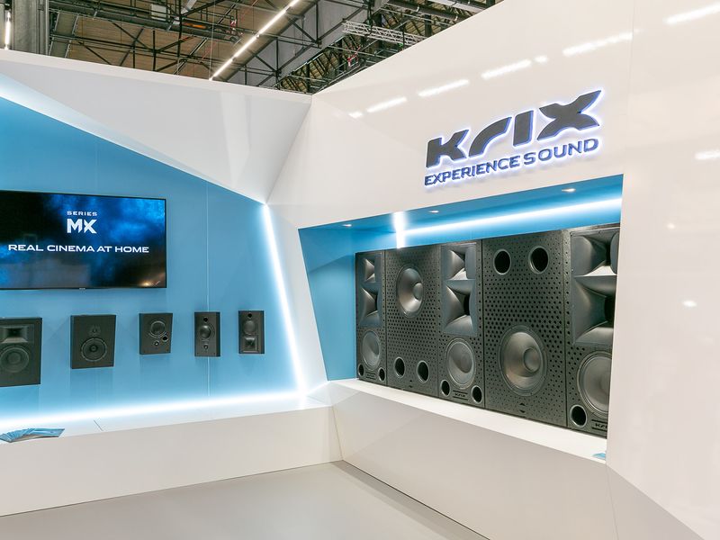 Krix booth at ISE Amsterdam 2020