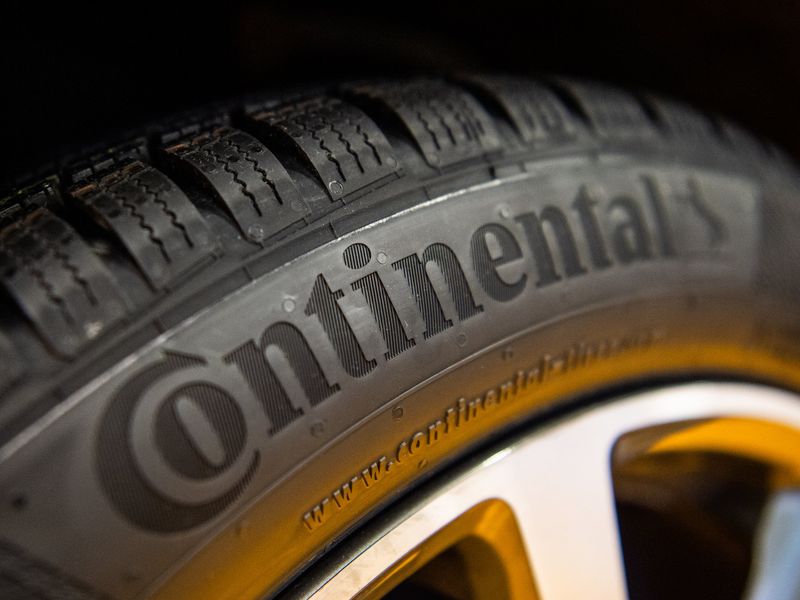 Continental logo at trade show artwork