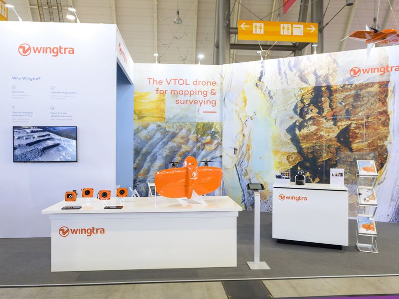 Wingtra Messestand auf der Intergeo Stuttgart 2019