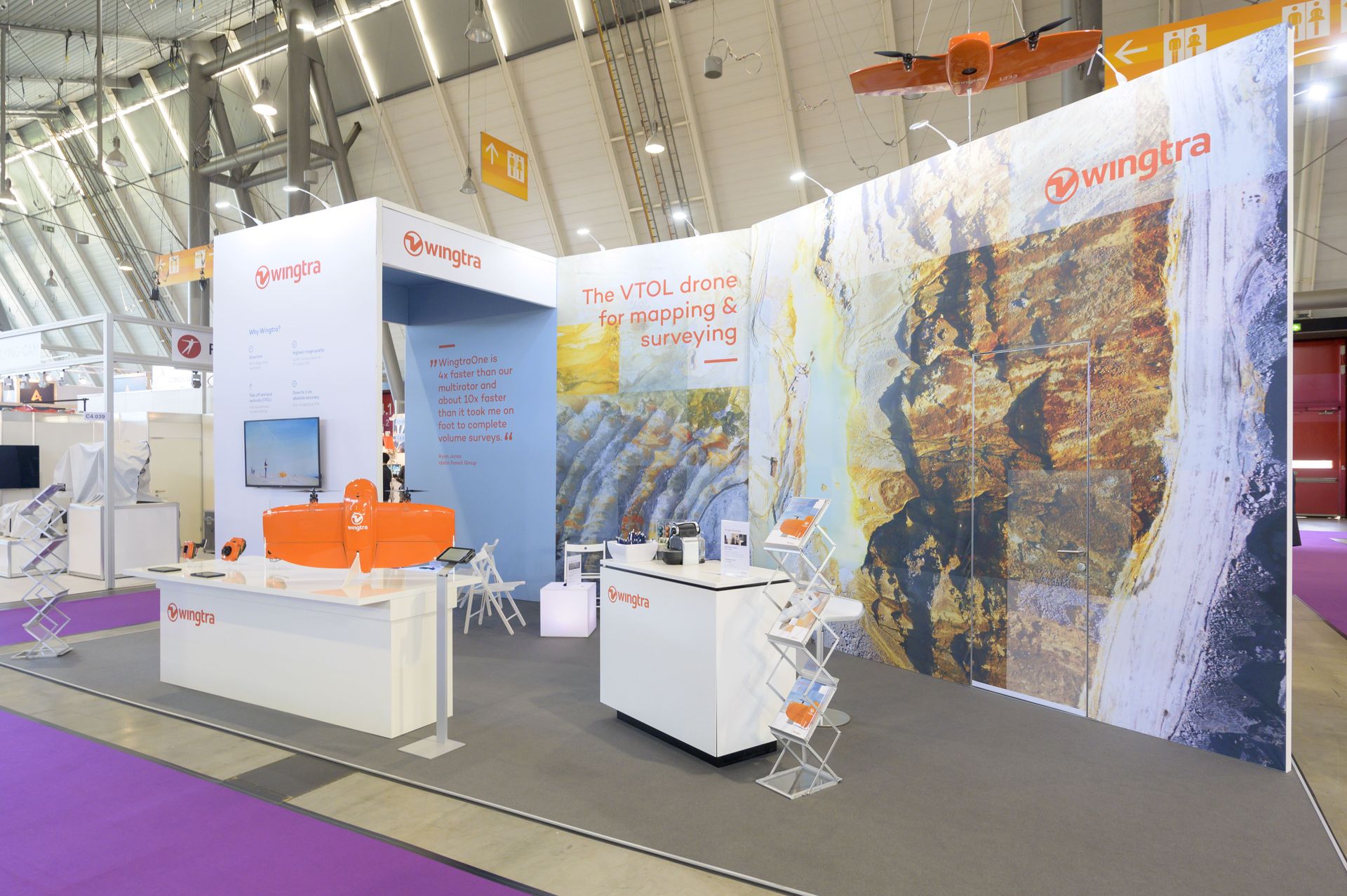Wingtra booth at Intergeo Stuttgart 2019