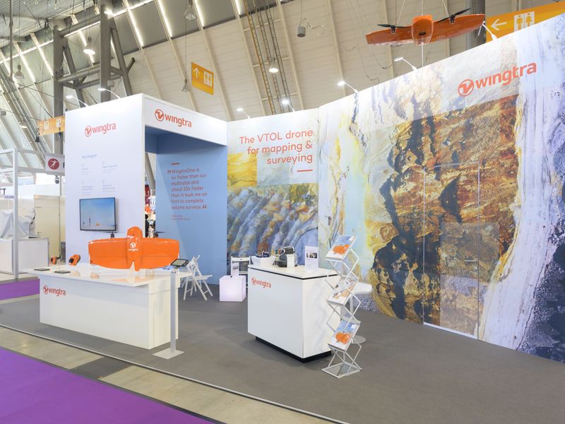 Wingtra Messestand auf der Intergeo Stuttgart 2019