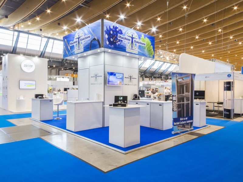 Machine Solutions Messestand auf der Medtec Europe 2018