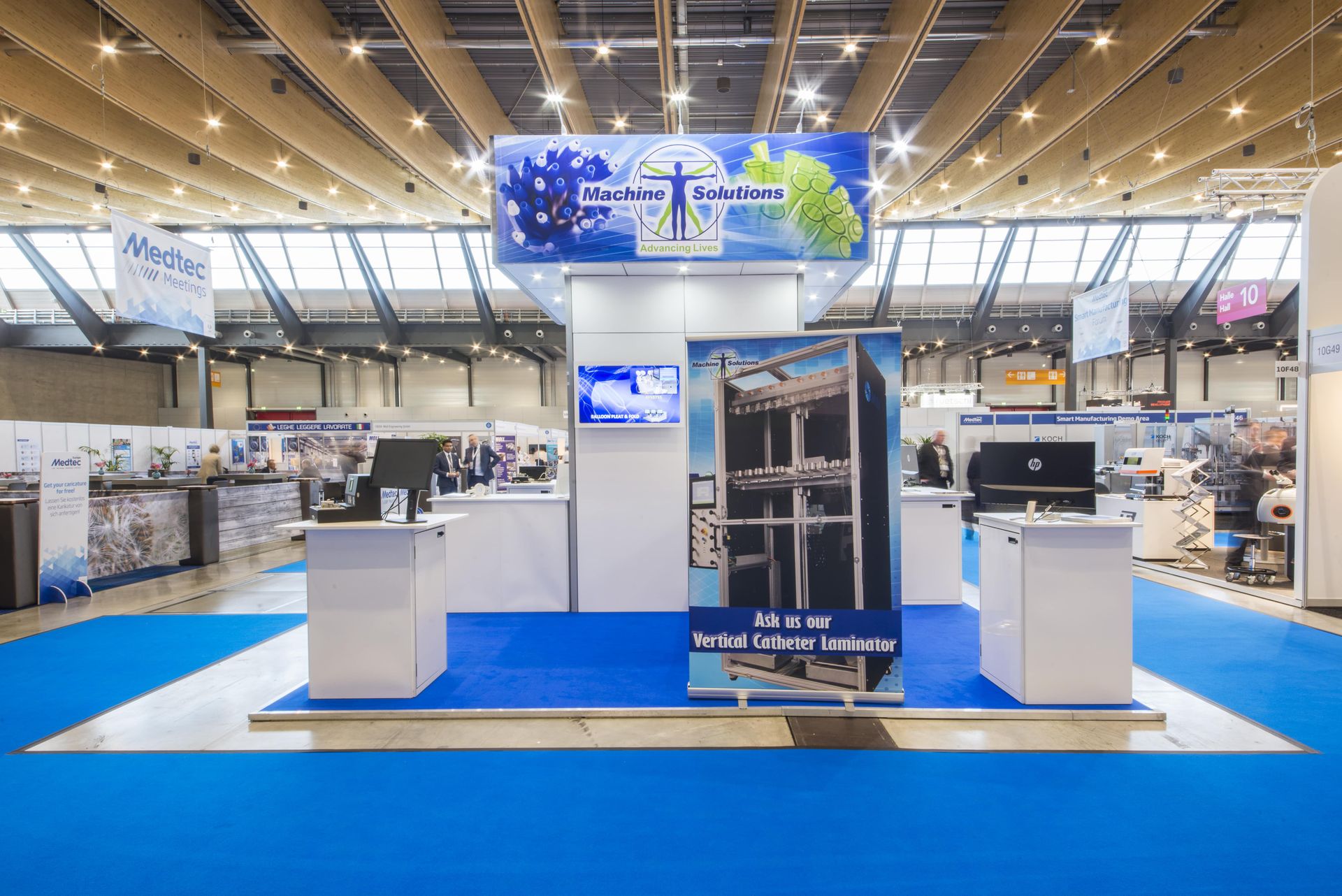 Machine Solutions booth at Medtec Europe 2018