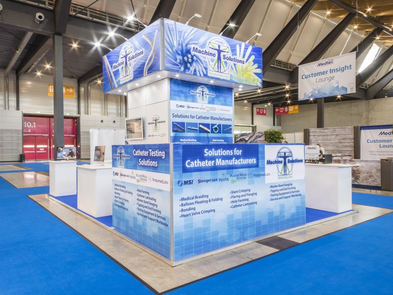 Machine Solutions booth at Medtec Europe 2018