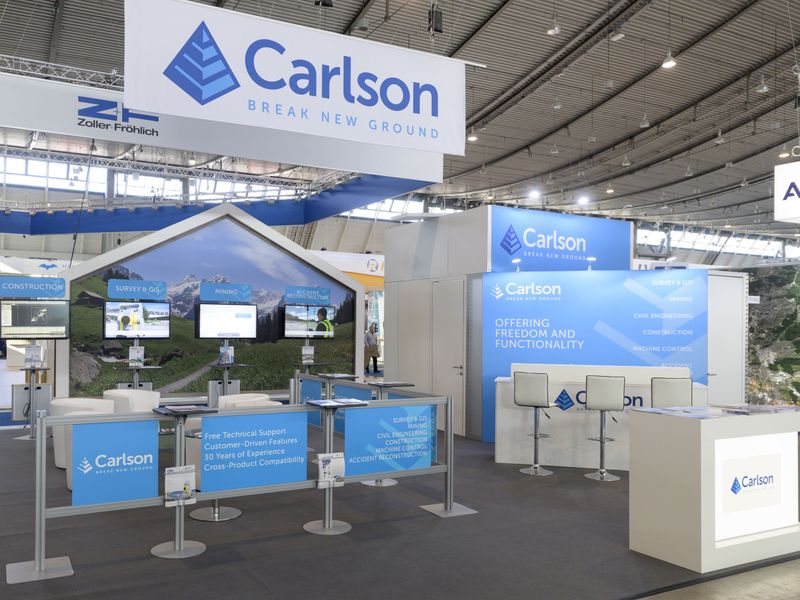 Carlson Software Messestand auf der Intergeo Stuttgart 2019