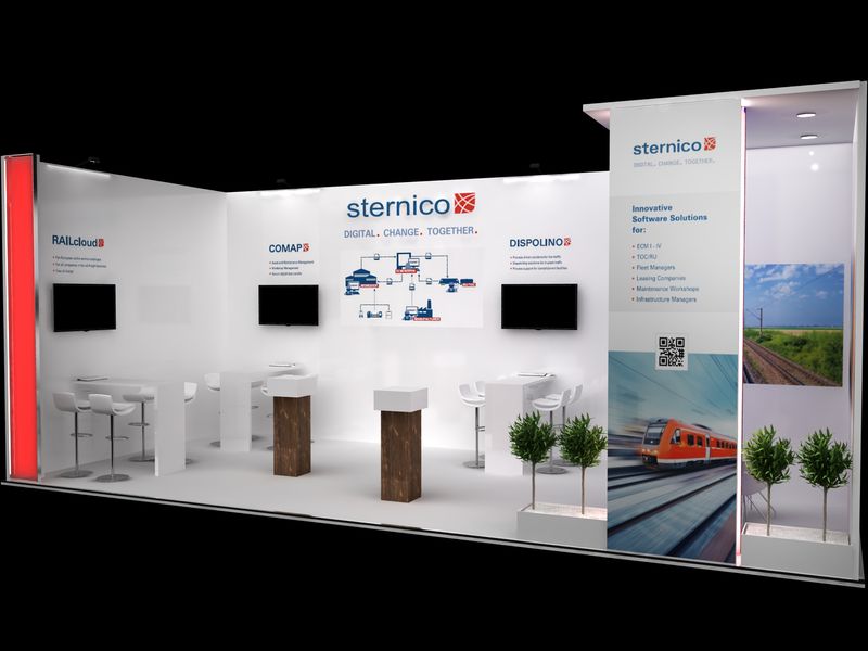 Sternico Messestand auf der Innotrans Berlin 2018