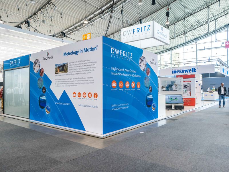 DWFritz booth at 34. Control Stuttgart 2022