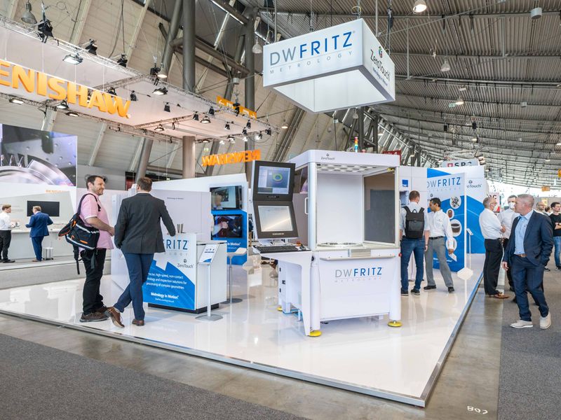 DWFritz booth at 34. Control Stuttgart 2022