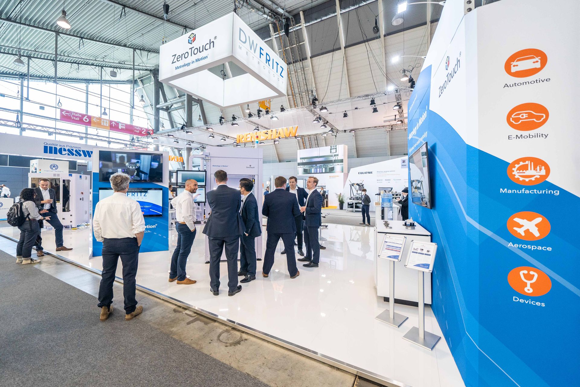 DWFritz booth at 34. Control Stuttgart 2022