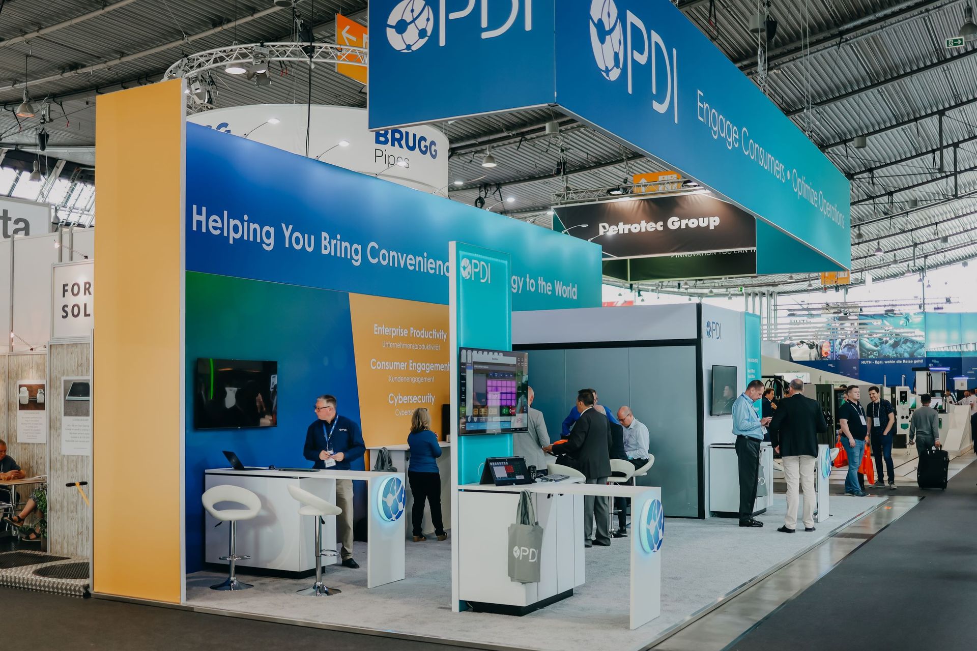 PDI booth at UNITI expo Stuttgart 2022