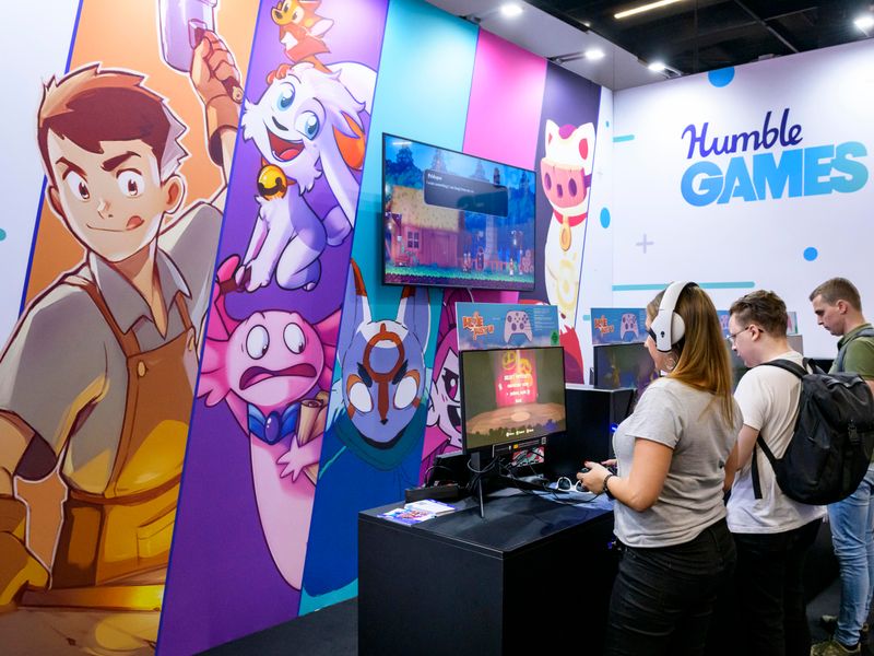 Humble Games trade show booth Humble Games trade show booth